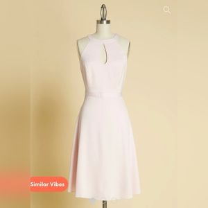 NWT Modcloth Pink Satin Halter Dress Size 2